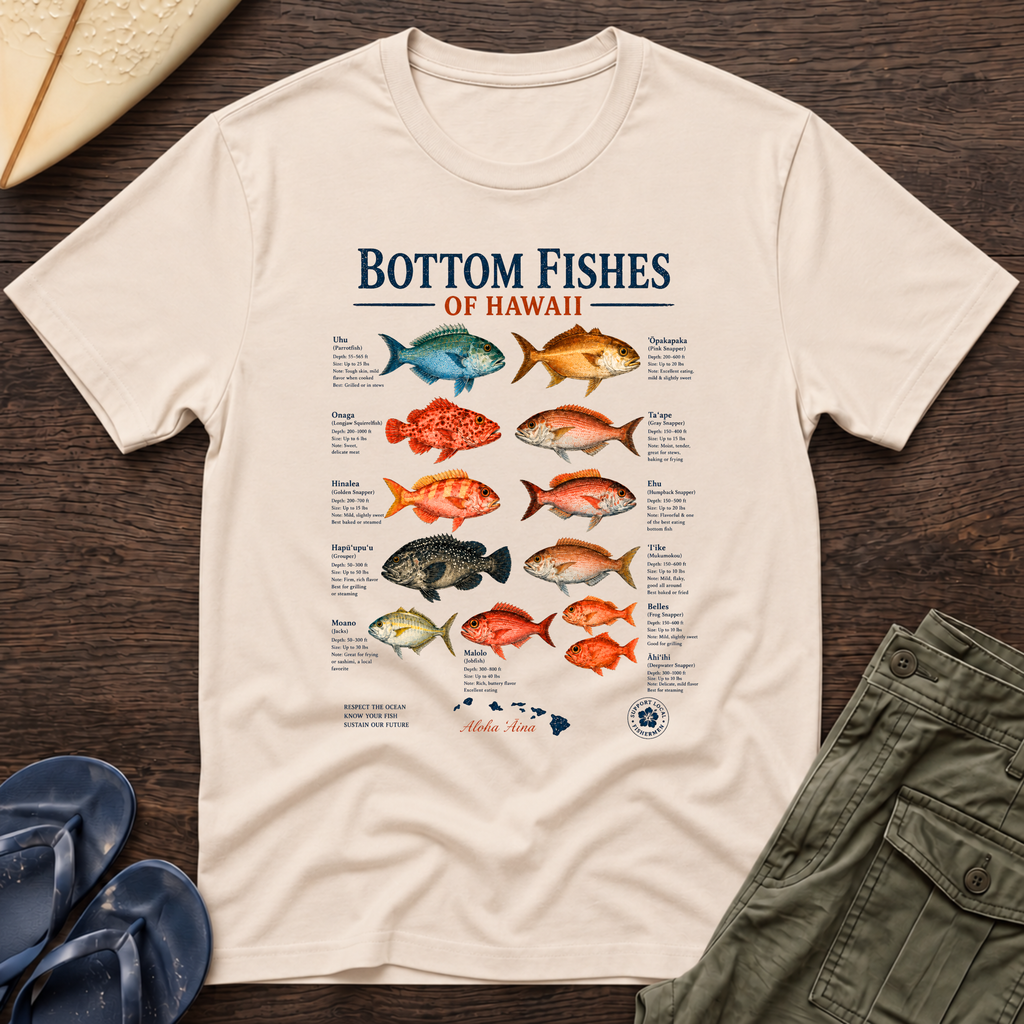 Bottom Fishes of Hawaii T-Shirt