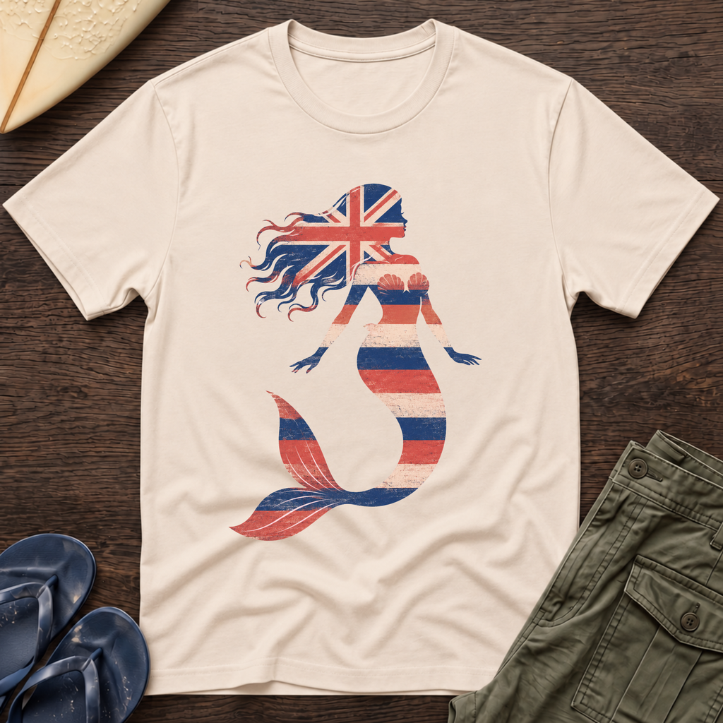 Hawaiian Flag Mermaid T-Shirt