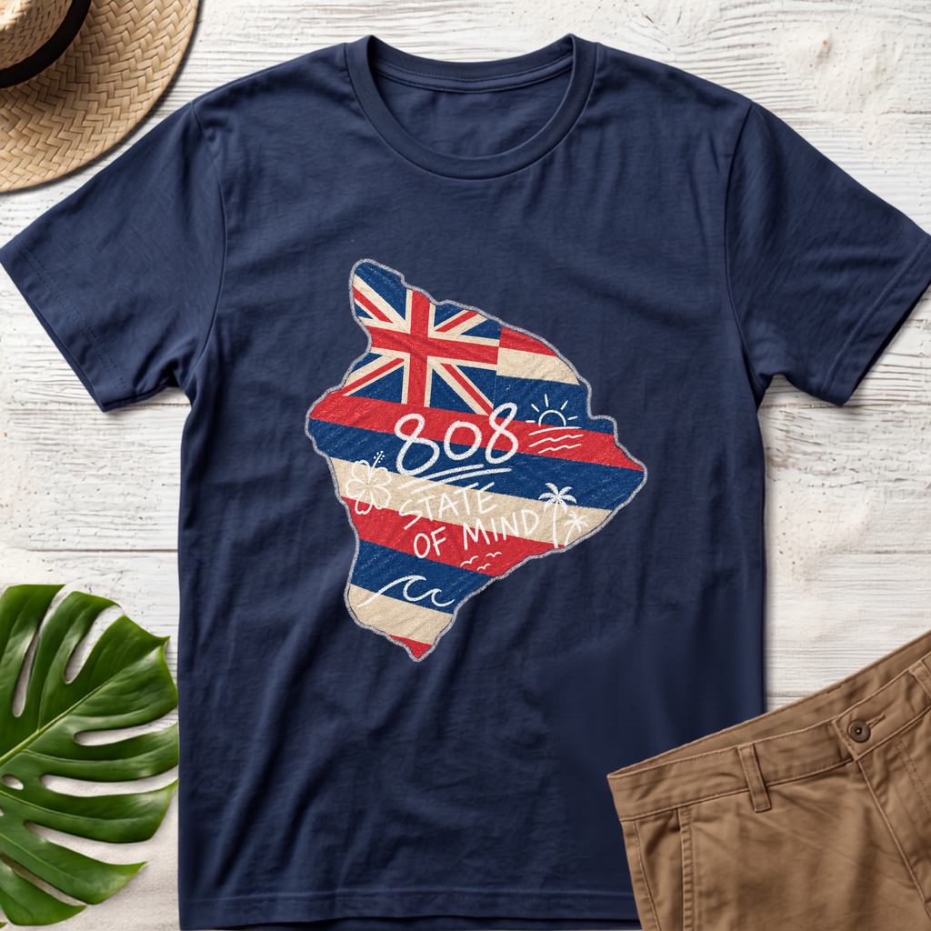 808 Hawaii Flag T-Shirt