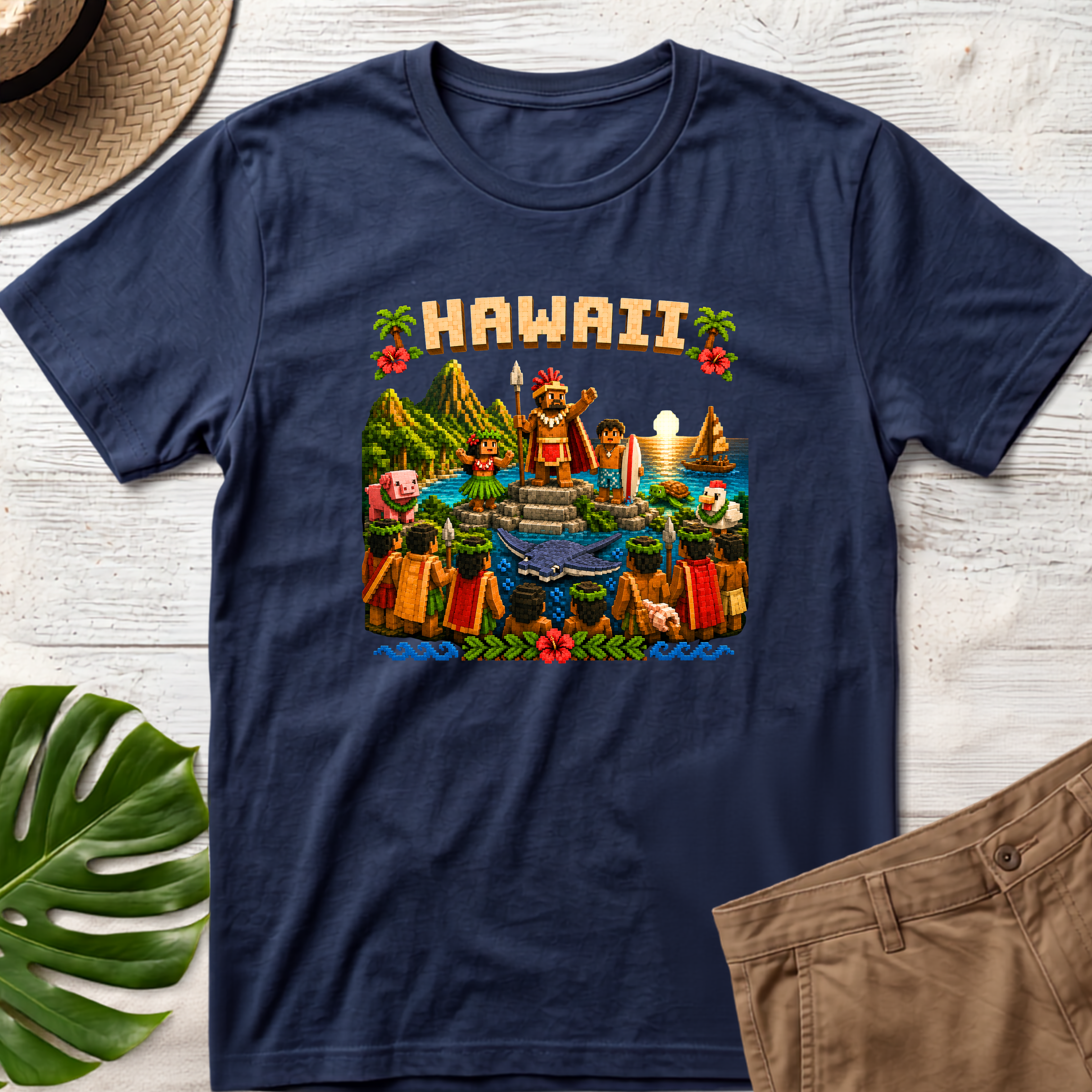 8-bit Hawaii T-Shirt