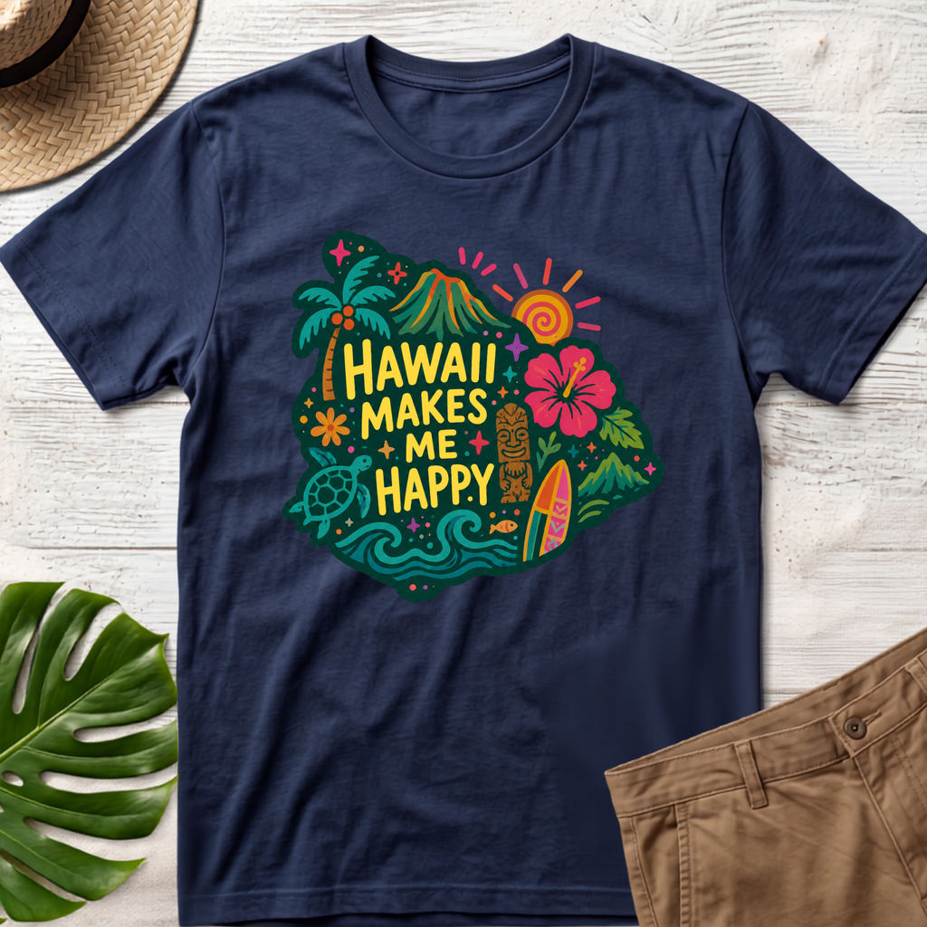 Hawaii Makes Me Happy T-Shirt