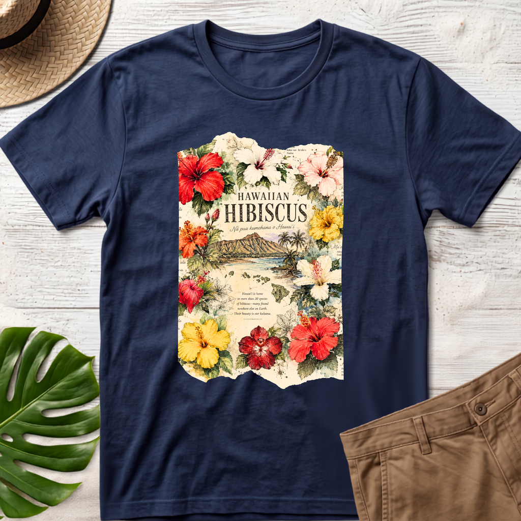 Hawaiian Hibiscus Floral T-Shirt