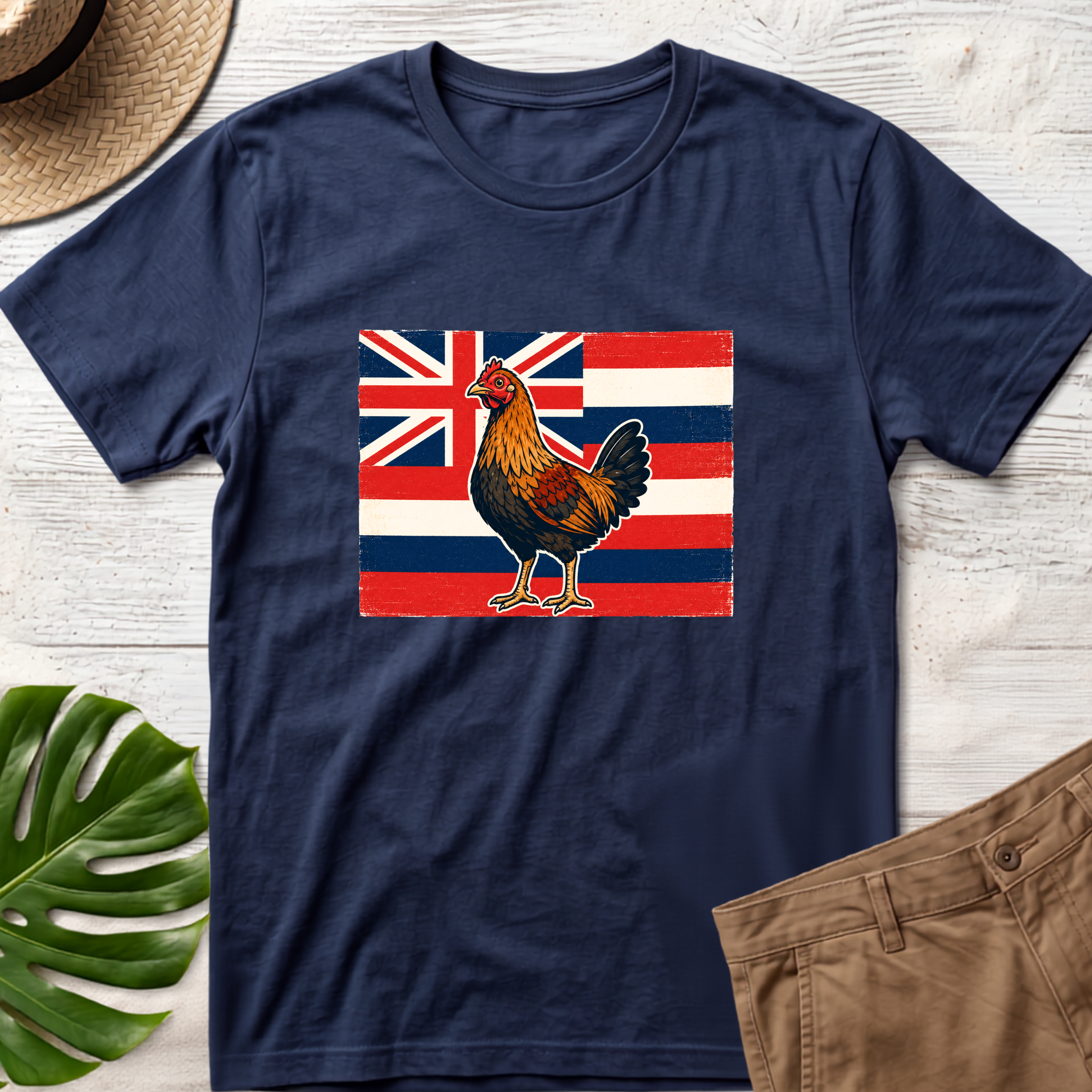 Hawaiian Rooster T-Shirt