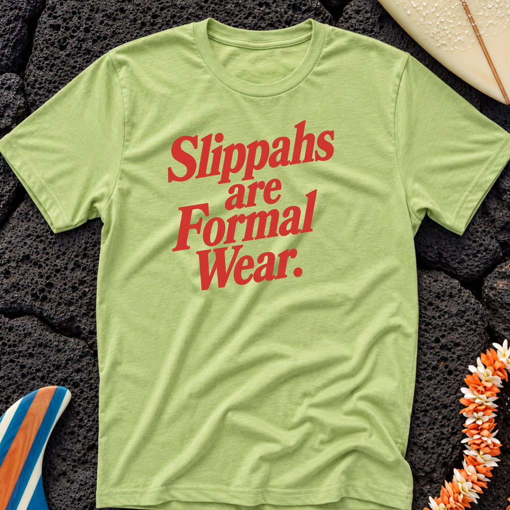 Slippahs are Formal Wear Hawaiian T-Shirt