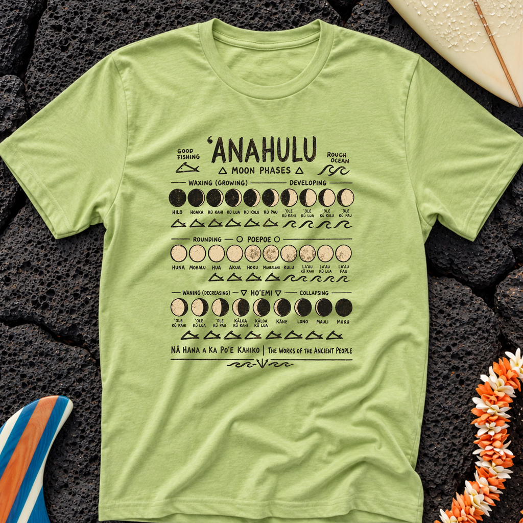 Hawaiian Moon Phases Anahulu T-Shirt