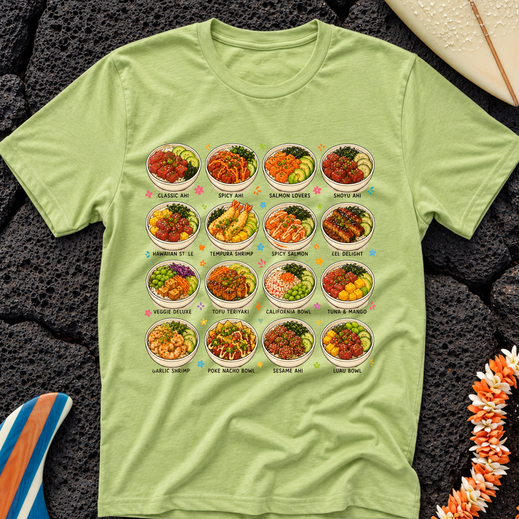 Poke Bowls Hawaiian T-Shirt