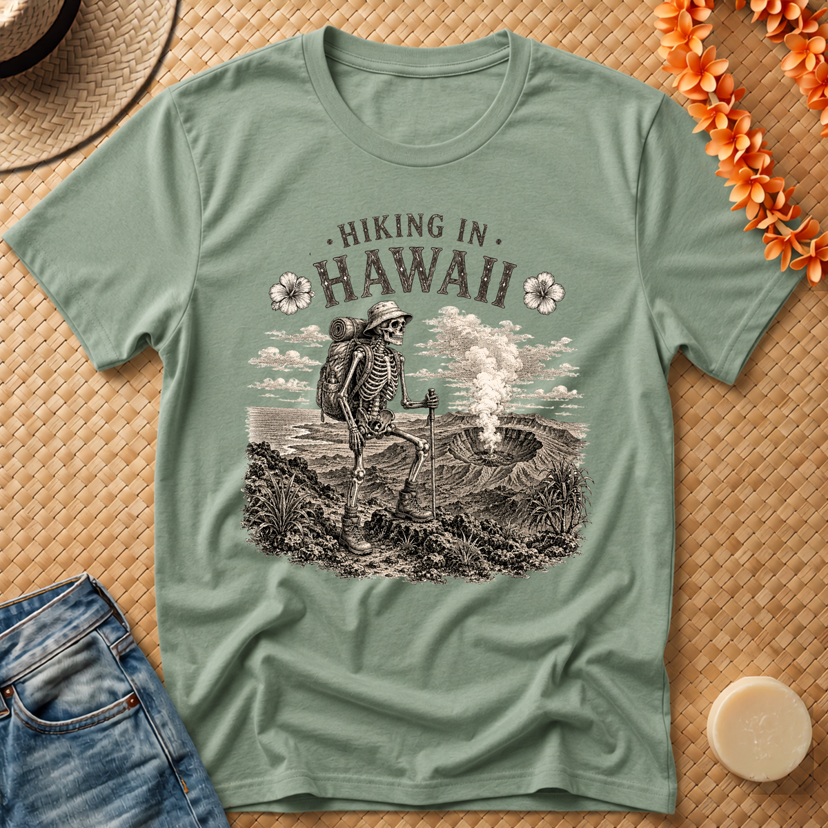 Hiking in Hawaii Halloween T-Shirt