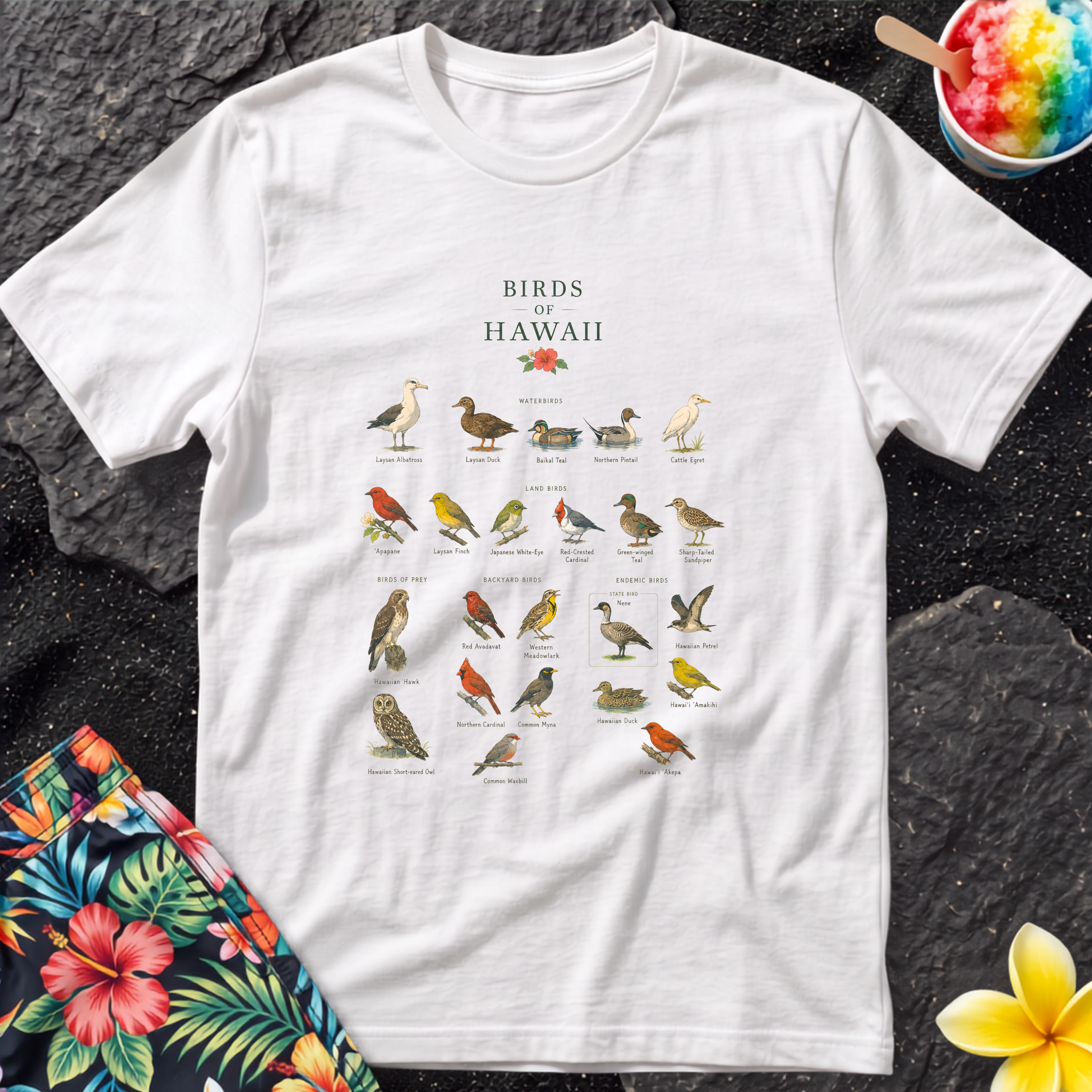 Birds of Hawaii T-Shirt