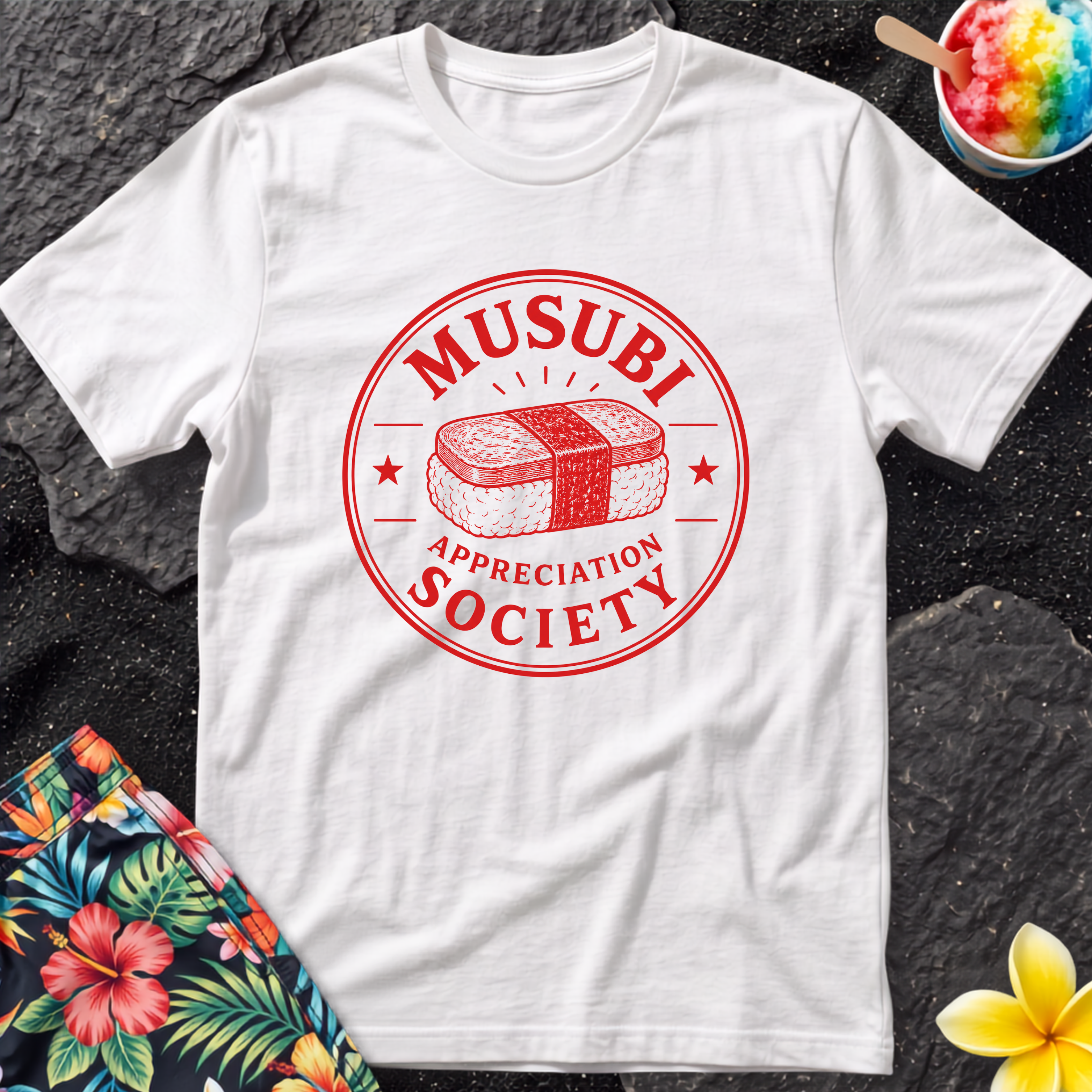 Musubi Appreciation Society Hawaiian T-Shirt