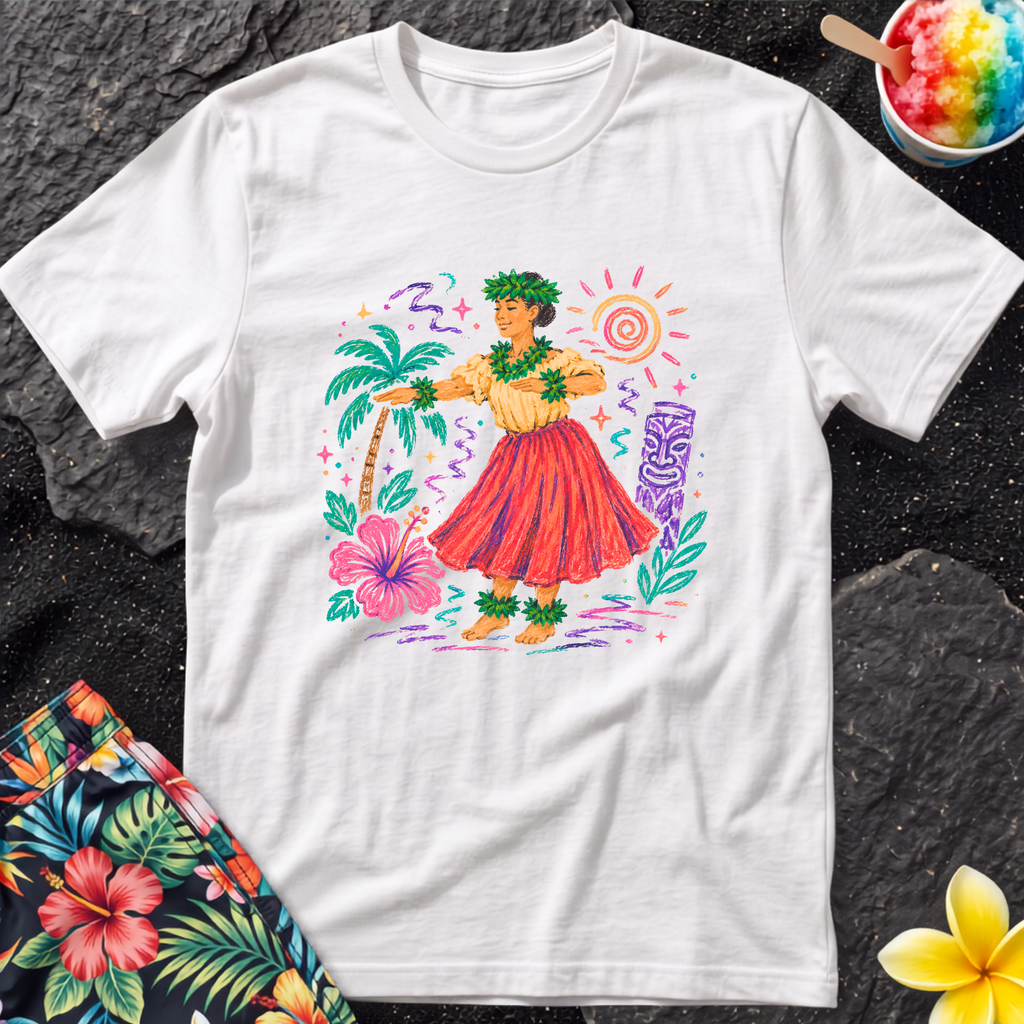 Hawaiian Hula Girl T-Shirt