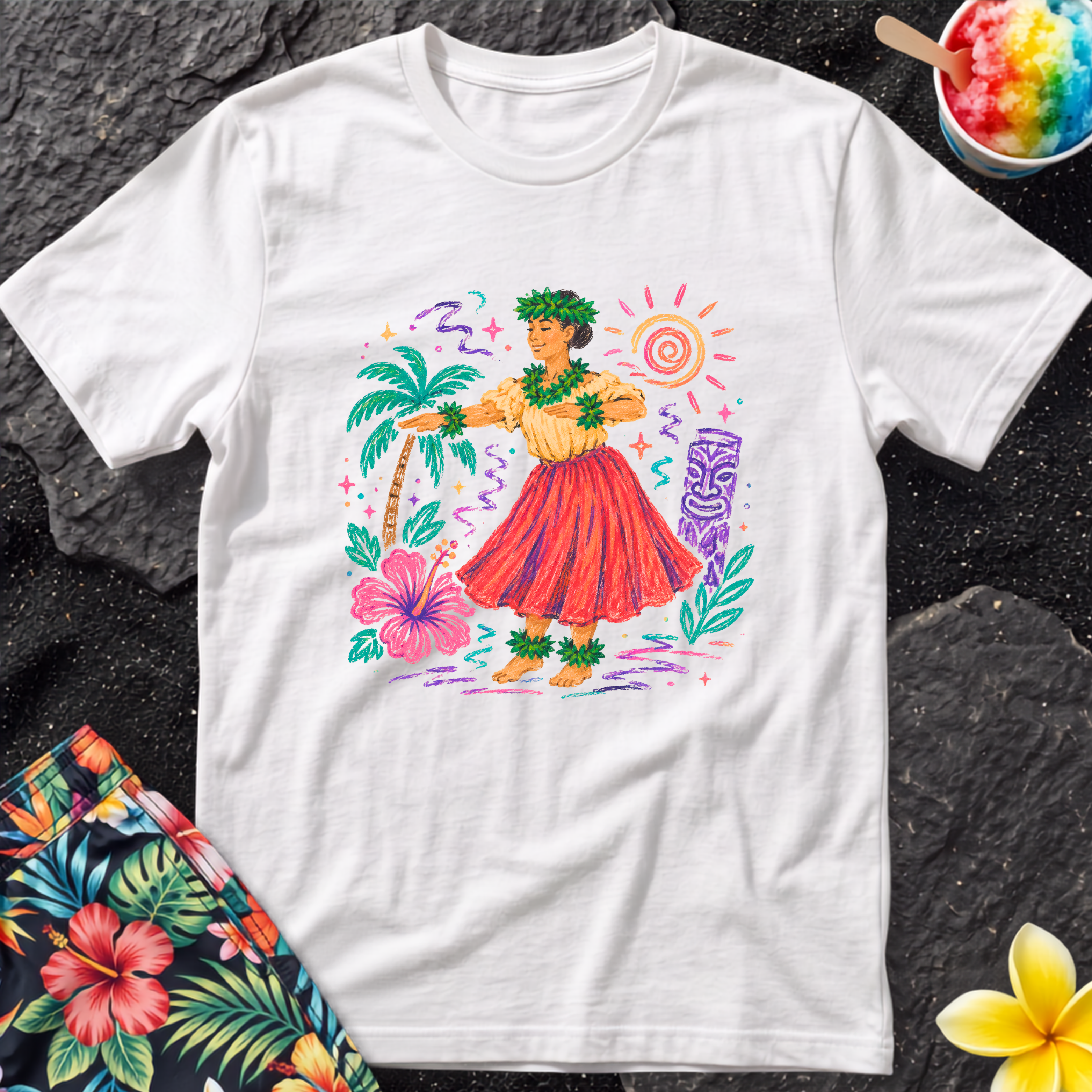 Hawaiian Hula Girl T-Shirt