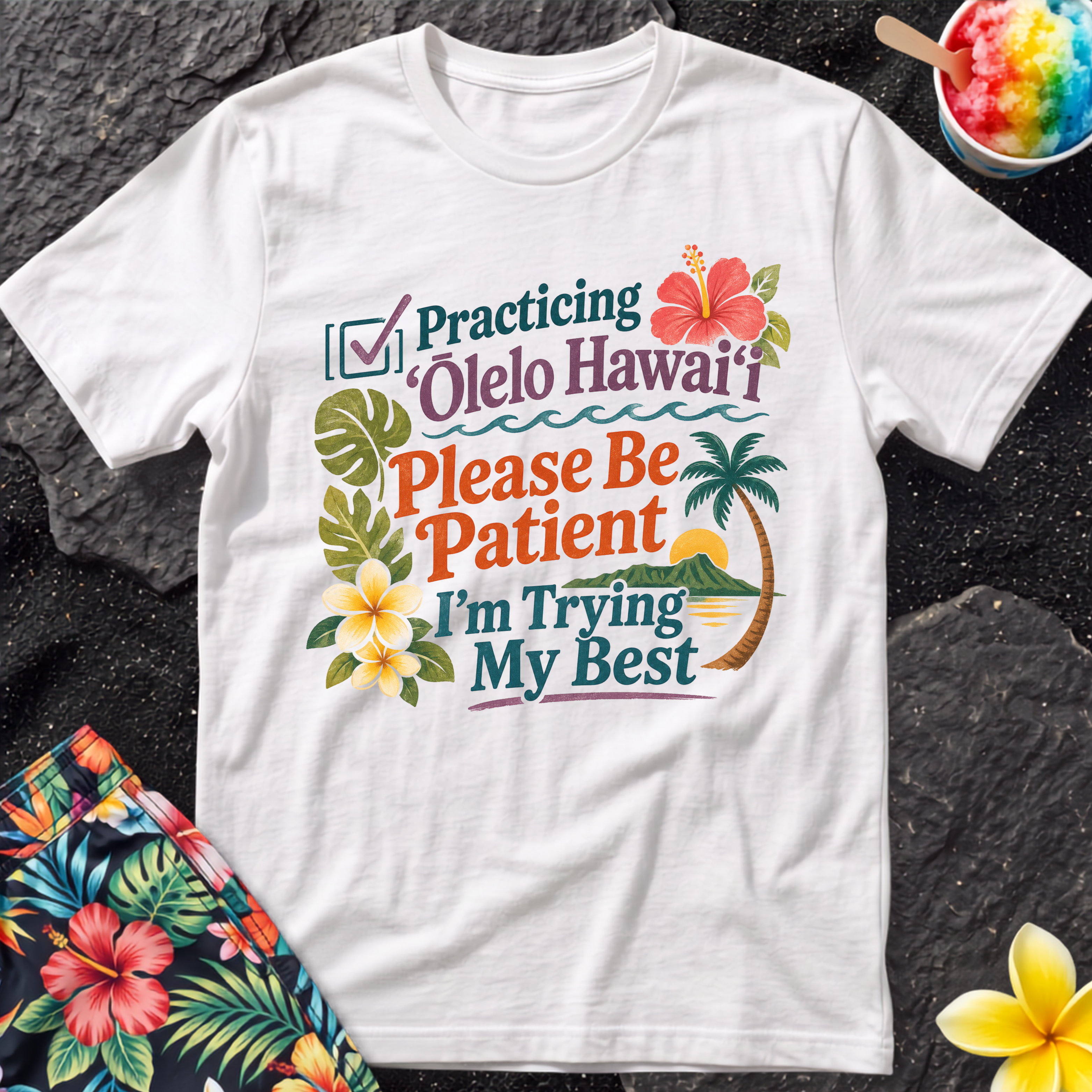 Practicing Olelo Hawaii T-Shirt